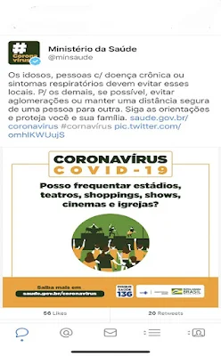 Recomendações do MS do Brasil