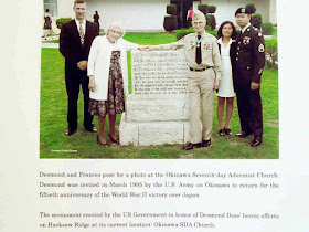 Desmond Doss photo from 1995 visit to Okinawa