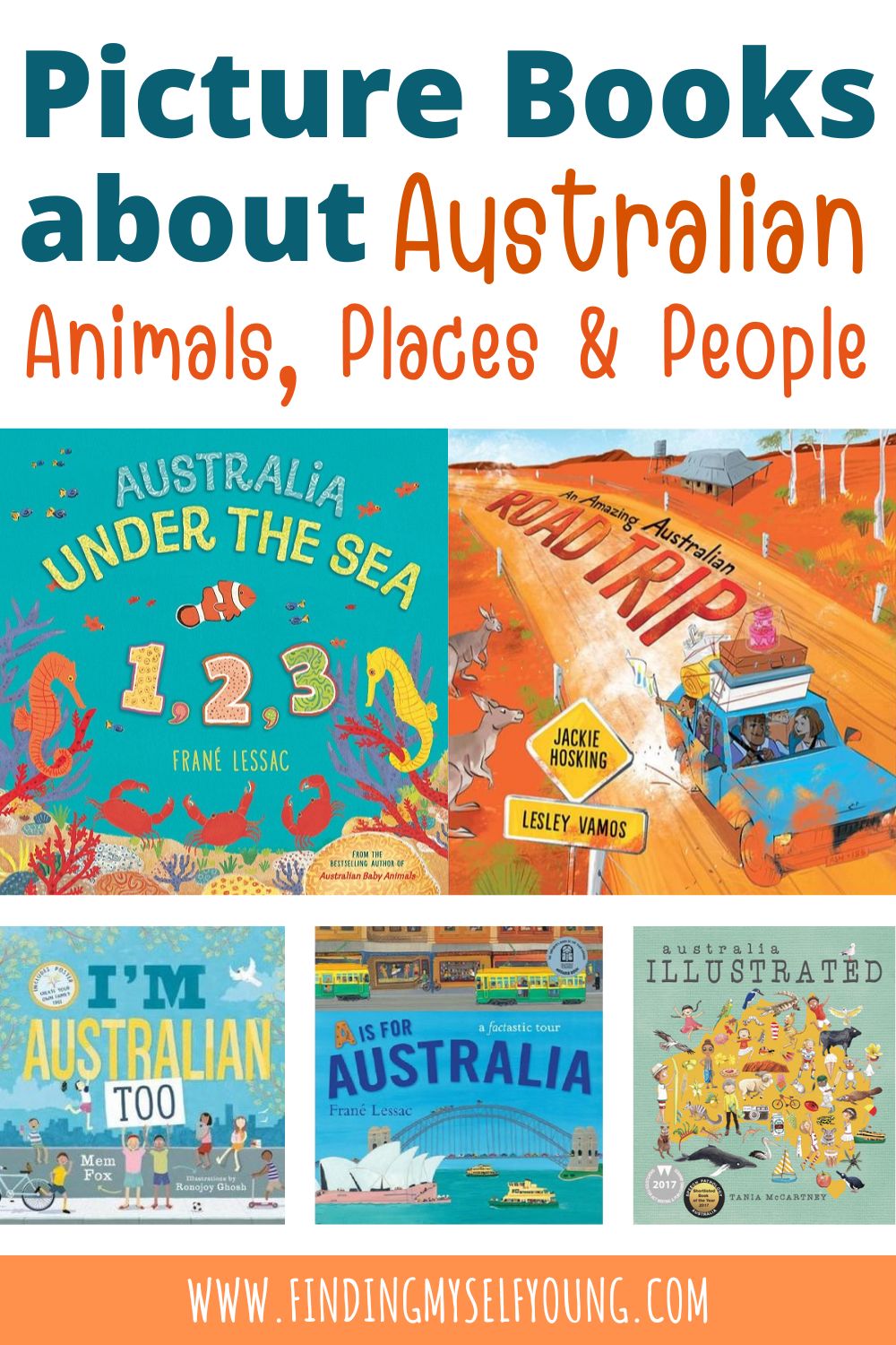picture books about Australian animals, people and places