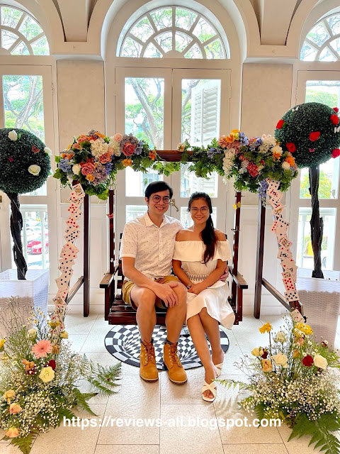 The Secret Patio's Mad Hatter's Tea Party - Flower Covered Swing