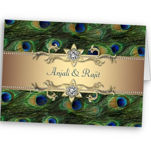 Now a day's Peacock Feather Wedding Invitations with photo are modern and