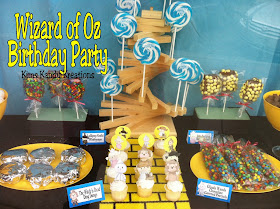 Wizard of Oz Birthday party by Kims Kandy Kreations