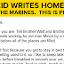 Kid Sends Letter Home To Parents After Joining The Marines, This Is Priceless!