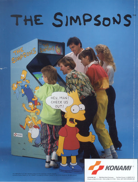 Flyer Arcade The Simpsons - 1991