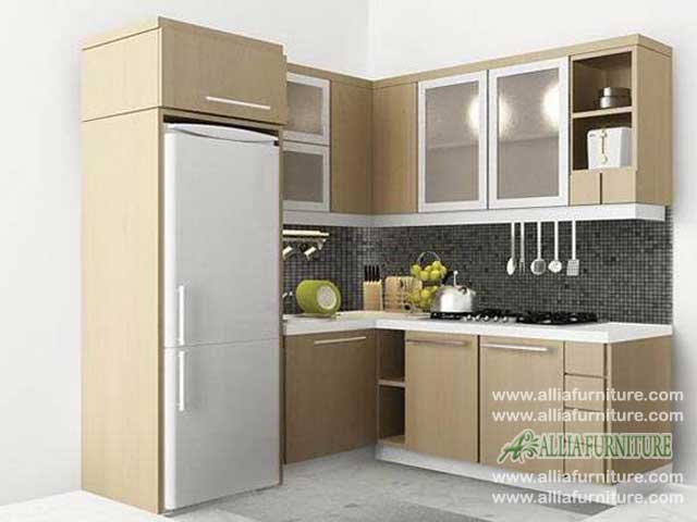 Kitchen set sudut  L minimalis  tropico Allia Furniture