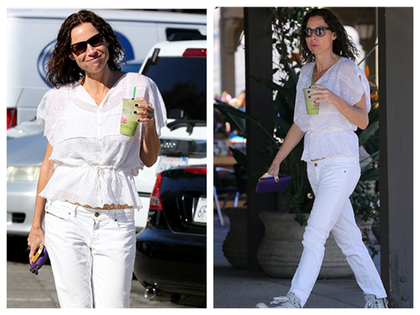 Good Combo - Black Glasses and White Outfit