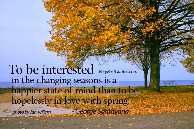 AGING DISGRACEFULLY: Changing Seasons.