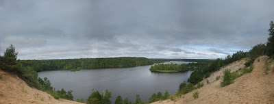 panorama, au sable river, lumbermans monument, sand dunelumbermans 