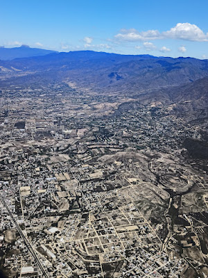 Oaxaca, Mexico from far above