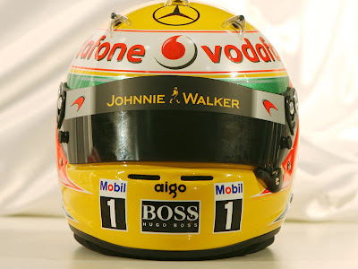 2010 F1 Drivers Helmets. Lewis Hamilton