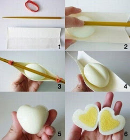 How to Make a Love Heart Shaped Boiled Egg For Valentines Day