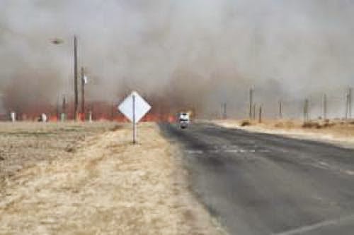 Ufo Seen Over Coalinga Wildfire