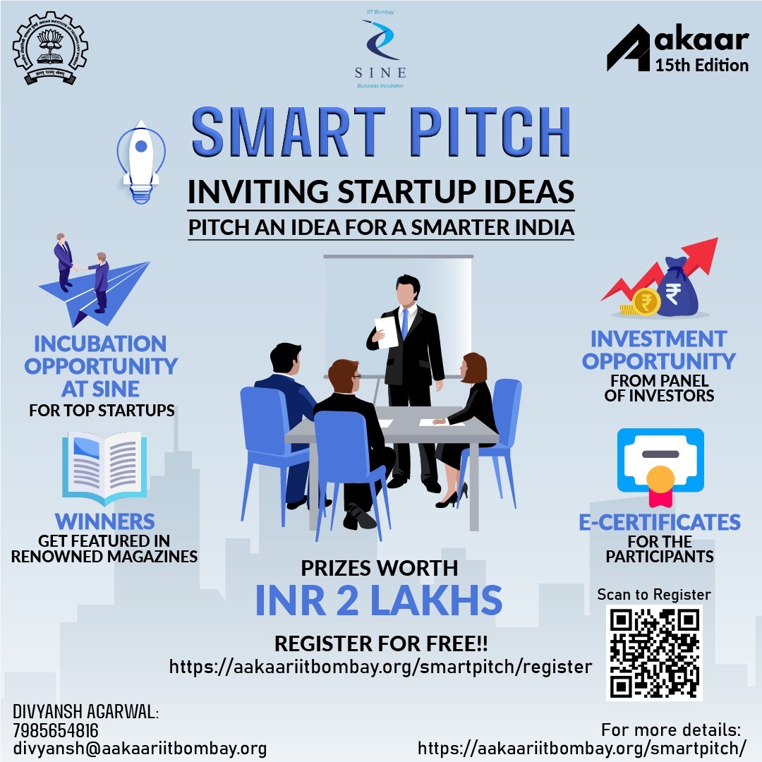 Aakaar IIT Bombay in association with Society for Innovation and Entrepreneurship (SINE)