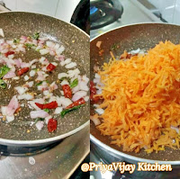 Carrot Stir Fry - Carrot Poriyal -- Carrot Recipe