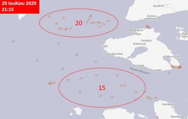Xίος και Λέσβος είναι «περικυκλωμένες» από στόλο τουρκικών αλιευτικών: Καμία αντίδραση από την Αθήνα