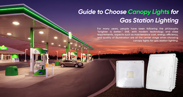 Guide to Choose Canopy Lights for Gas Station Lighting