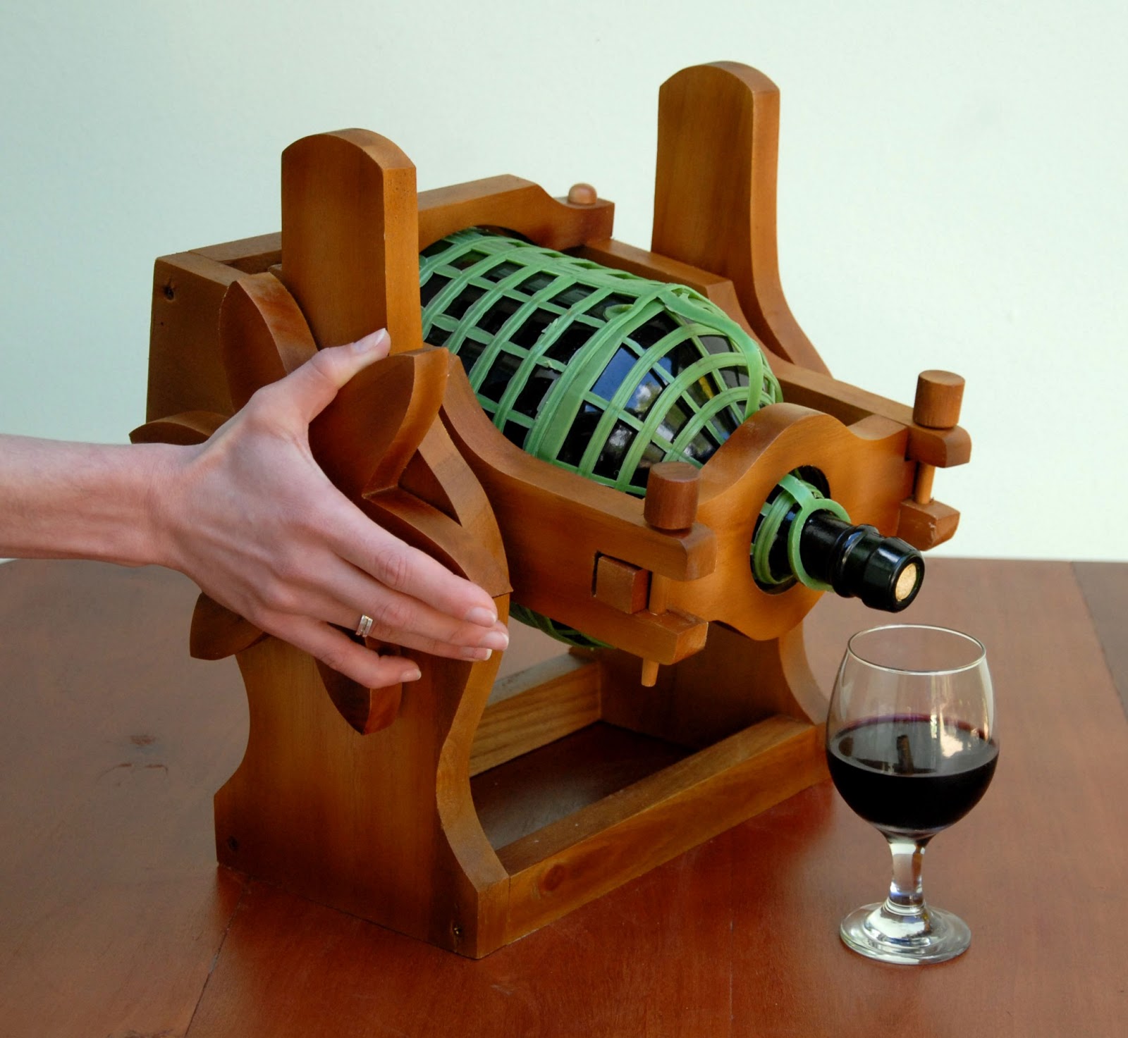 Suporte Para Vinhos Em Madeira Casa Móveis e Decoração no 