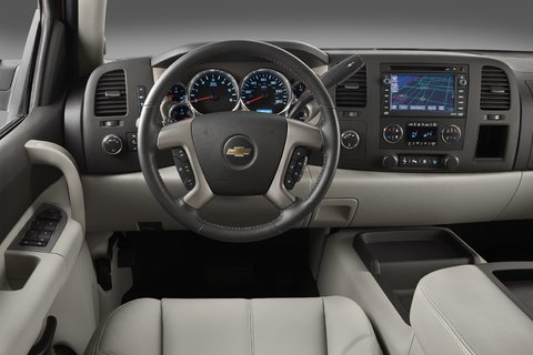 2009 Chevrolet Silverado Hybrid Large Pickup Trucks dashboard trim view