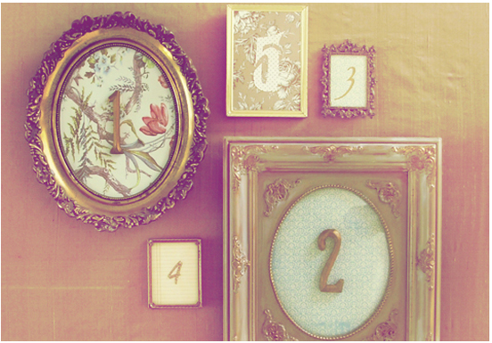 Wedding table number ideas