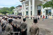 Kapolresta Jambi Pimpin Apel Kesiapan Pengamanan Unras di Ke Gubernuran Provinsi Jambi " Laksanakan Tugas Dengan Humanis " 