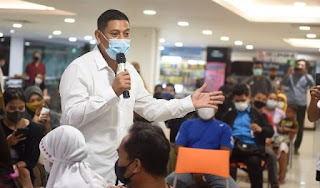 Wali Kota Kediri Tinjau Pelaksanaan di Kediri Mall, Ngemall Sambil Vaksin