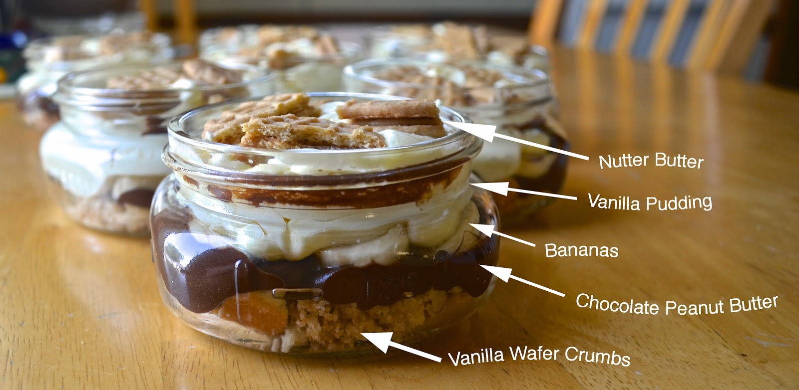 http://paleyellow.net/2013/08/09/chocolate-peanut-butter-banana-pudding-in-jars/