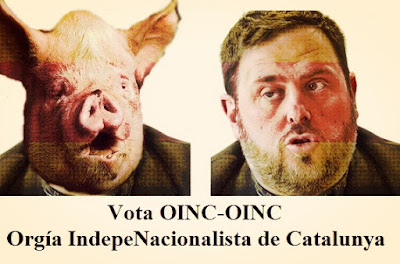 Vota oinc , orgía indepenacionalista de Cataluña, Oriol Junqueras