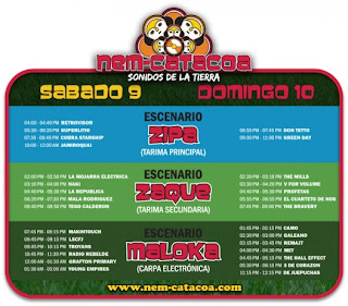 Programación Oficial del Festival Nem-Catacoa 2010