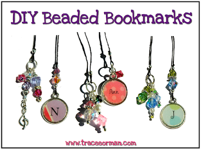 DIY Beaded Bookmarks for Teachers, Librarians, Readers www.traceeorman.com