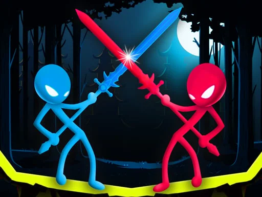 1 player and 2 player stickman wars physics game