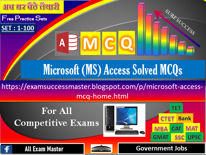 Microsoft Access Database (MS ACCESS) Solved Multiple Choice Questions