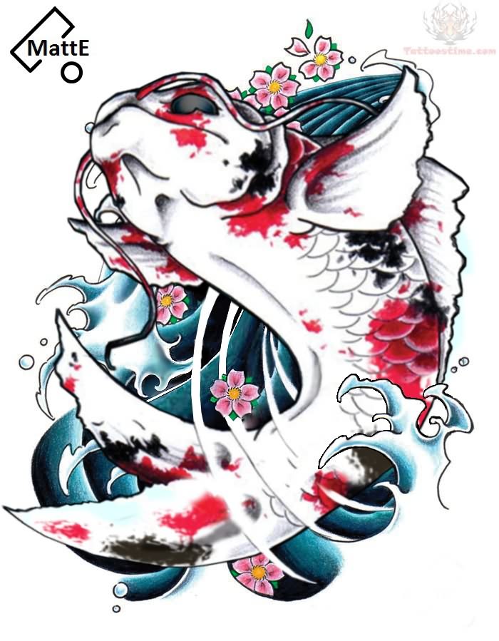 free koi fish tattoo designs