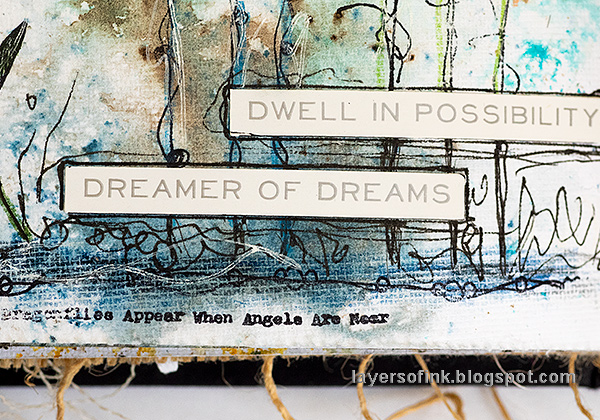 Layers of ink - Butterflies and Dragonflies Tutorial Art Journal Page by Anna-Karin Evaldsson.