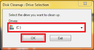 Disk Cleanup : Buka