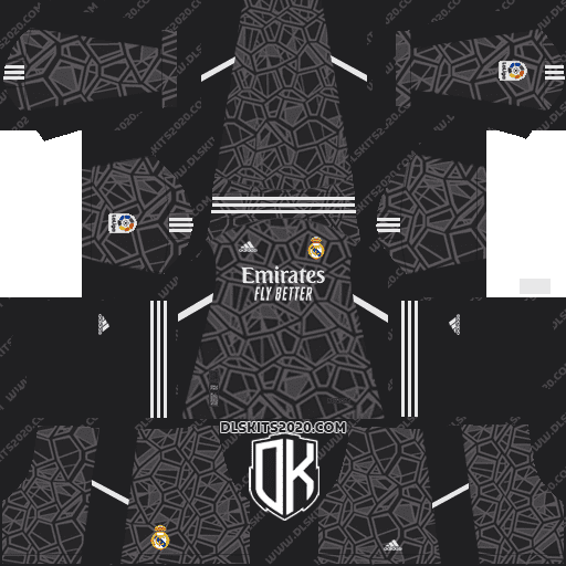 Real Madrid CF 2022-2023 Kit Released By Adidas For Dream League Soccer 2019 (Goalkeeper Away)
