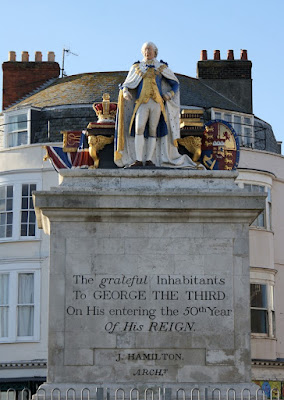Statue of George III on Weymouth seafront (2012)