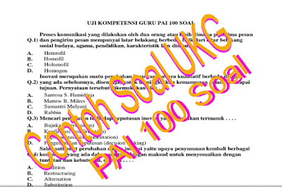 Download Latihan Soal Uji Kompetensi Awal ( UKA ) / UKG 2015