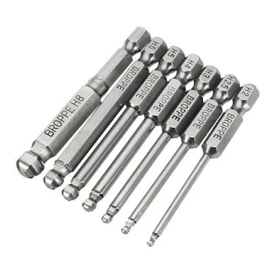 1/4 Inch Hex Shank magnetic screwdriver bit set S2 Impact Ready Tool kit Hown-store