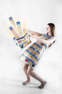 Recycled Dresses: Capri Sun Dress