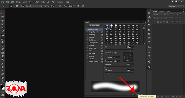 Cara Memasukan Brush Baru ke Adobe Photoshop CS6