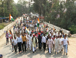 किसान आक्रोश रैली में उमड़ा सैलाब, कांग्रेस ने निकाली विषाल टैक्टर वाहन रैली