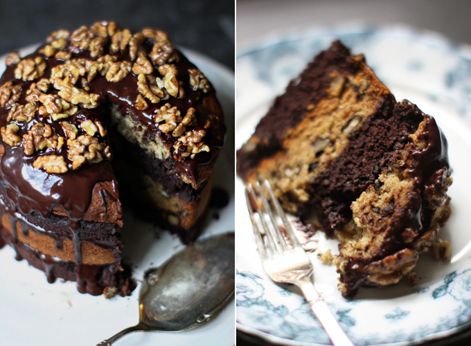 Chocolate Banana Birthday Cake With Maple Glazed Walnuts My New Roots