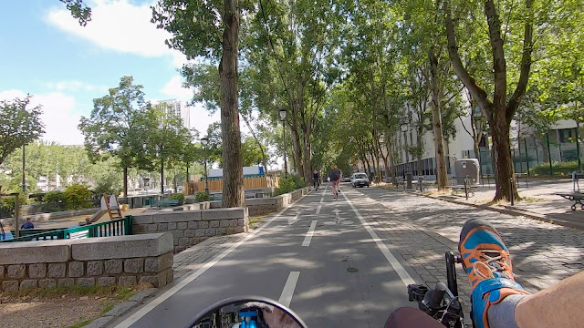 Traversée de Paris à vélo