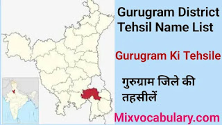 Gurugram tehsil suchi