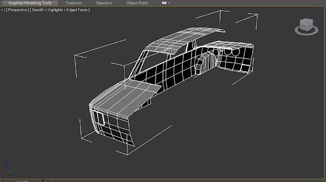 3ds max, tutorial, fiat 125p model 3d, modelowanie 3d