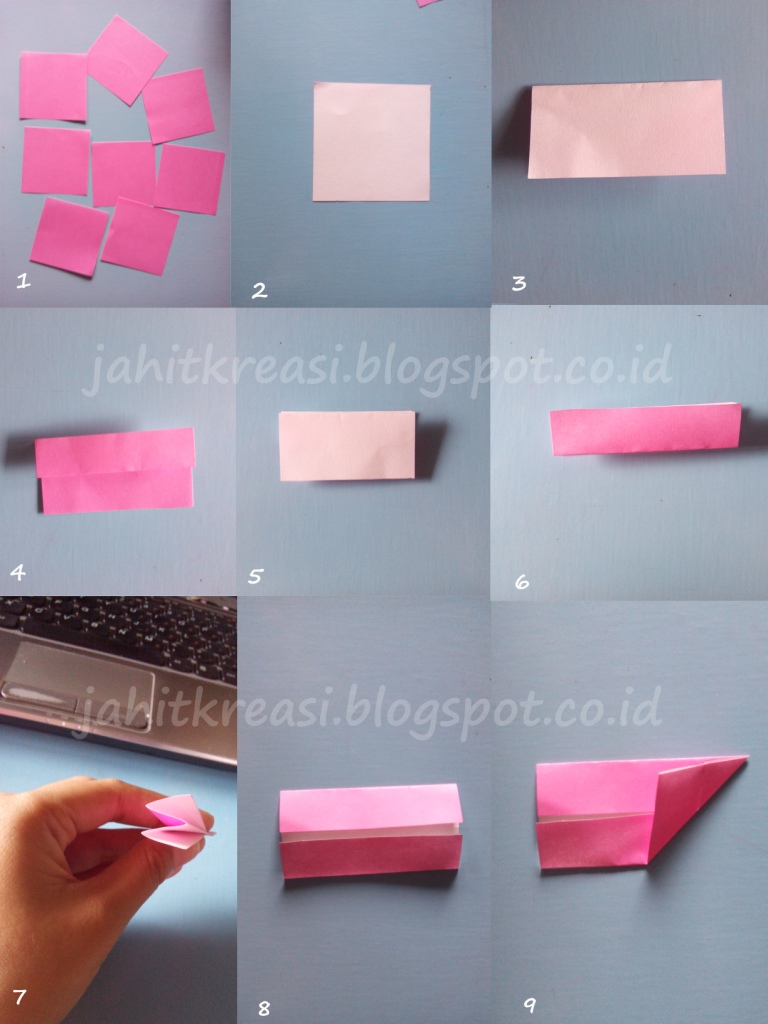  Cara Membuat Origami Bunga Sakura  Berbagi Tutorial Aneka 