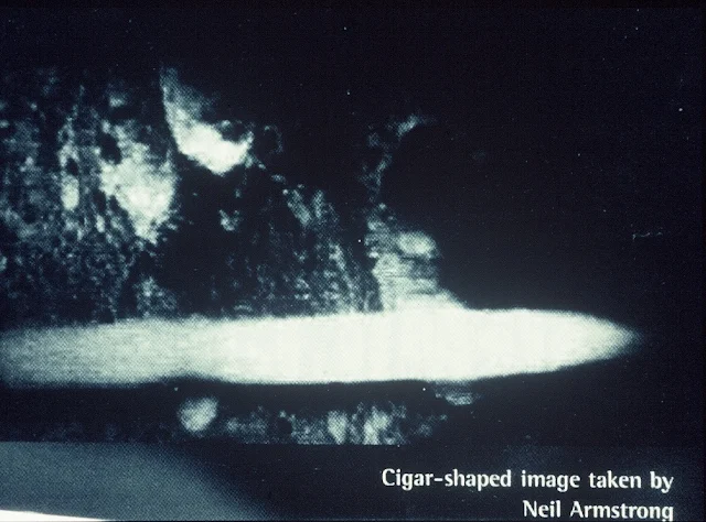 Cigar shape UFO actually taken by astronaut Neil Armstrong.