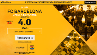 betfair supercuota 4 Barcelona gana Espanyol Liga 29 abril