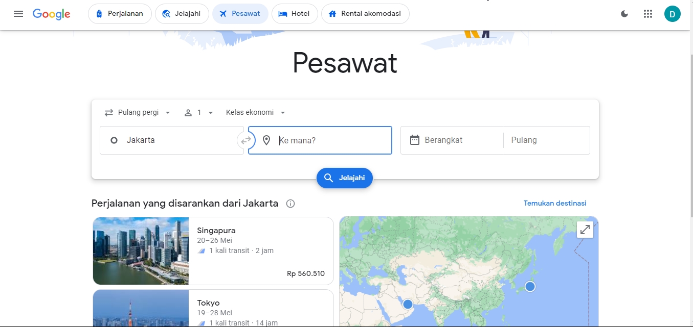 Beli Tiket Pesawat Lewat Murah Aplikasi Google Flight