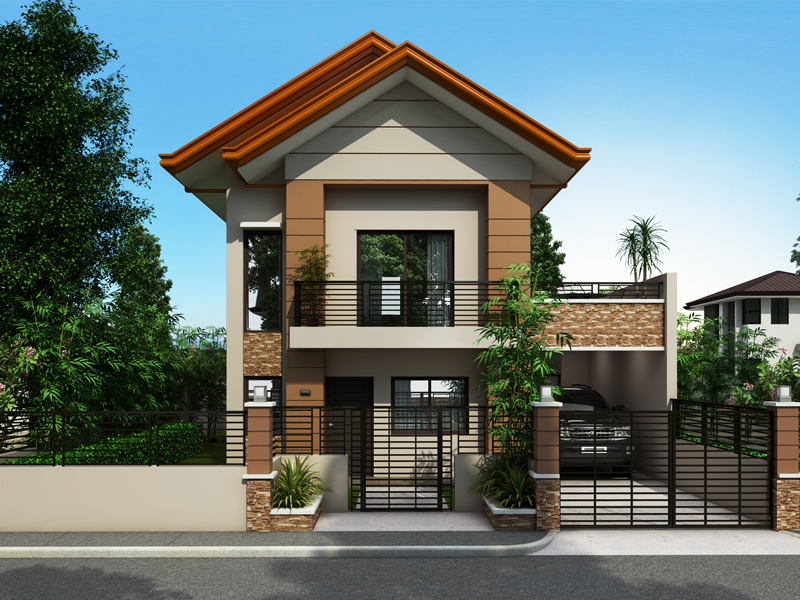 Collection 50 Beautiful Narrow  House  Design  for a 2  Story  